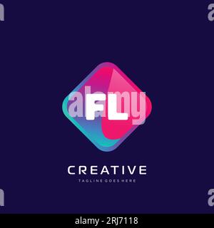 initial logo With Colorful template vector. Stock Vector