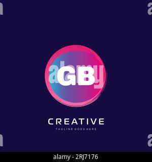 initial logo With Colorful template vector. Stock Vector