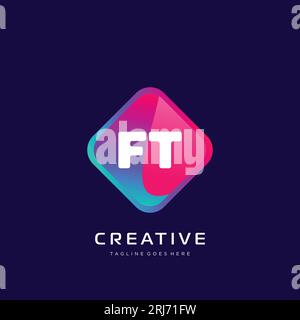 initial logo With Colorful template vector. Stock Vector