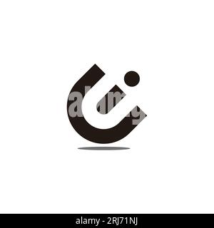 letter ic simple geometric cute logo vector Stock Vector