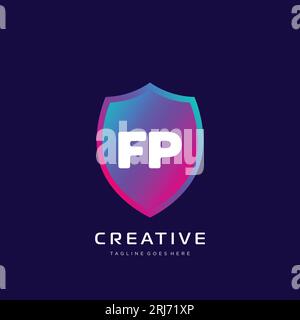 initial logo With Colorful template vector. Stock Vector