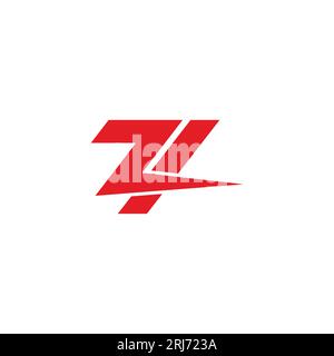 letter z zap! exclamation simple logo vector Stock Vector