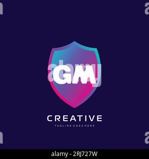 initial logo With Colorful template vector. Stock Vector