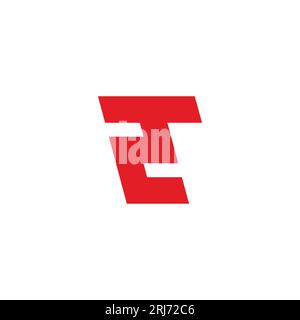 letter tc simple link geometric line logo vector Stock Vector
