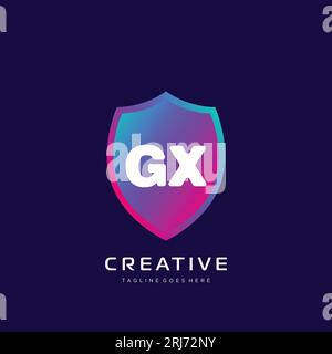 initial logo With Colorful template vector. Stock Vector