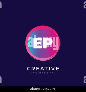 initial logo With Colorful template vector. Stock Vector