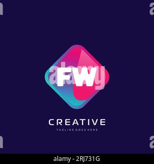 initial logo With Colorful template vector. Stock Vector