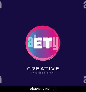 initial logo With Colorful template vector. Stock Vector