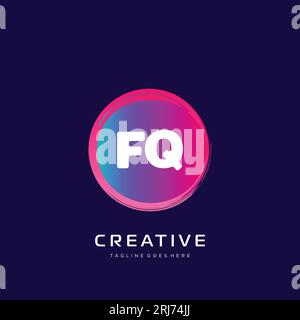 initial logo With Colorful template vector. Stock Vector