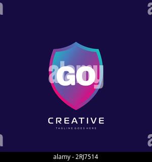 initial logo With Colorful template vector. Stock Vector