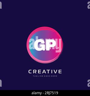 initial logo With Colorful template vector. Stock Vector