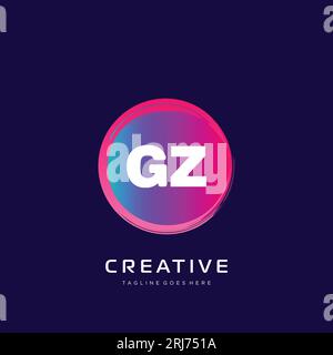 initial logo With Colorful template vector. Stock Vector