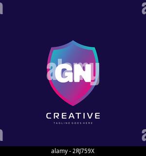 initial logo With Colorful template vector. Stock Vector