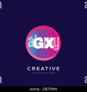 initial logo With Colorful template vector. Stock Vector