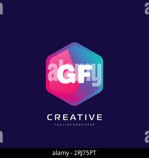 initial logo With Colorful template vector. Stock Vector