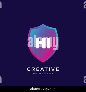 initial logo With Colorful template vector. Stock Vector