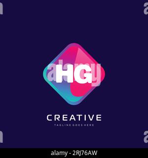 initial logo With Colorful template vector. Stock Vector