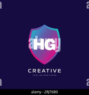 initial logo With Colorful template vector. Stock Vector