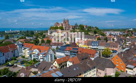 View from Eckhartsberg onto the historic centre with the Roman minster of St. Stephan, Breisach am Rhein, Upper Rhine, Black Forest, Baden-Wuerttember Stock Photo