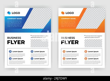 Corporate creative business flyer template design,poster flyer pamphlet brochure cover design layout space for photo background, vector illustration t Stock Vector