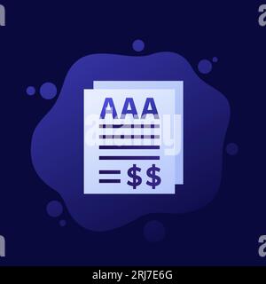 credit rating icon, vector design Stock Vector