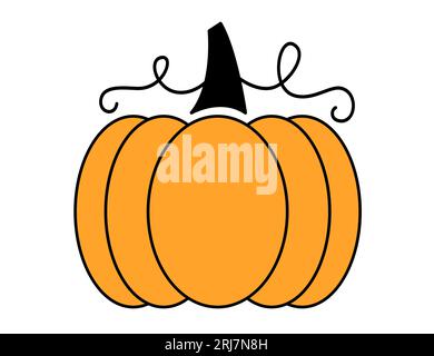 Decorative Cheetah Leopard Pumpkin Illustration Stock Vector