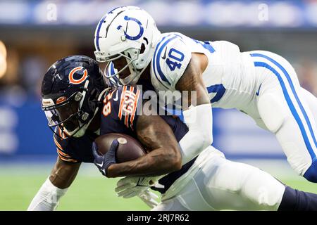 Indianapolis Colts wide receiver Daurice Fountain (10) during practice ...