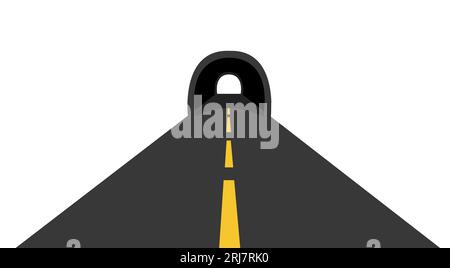 Train tunnel icon simple vector Stock Vector