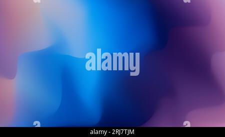 Blurred gradient abstract background. Smooth transitions of purple and blue colors. Northern lights. Colored waves art wallpaper. Colorful mesh Stock Vector