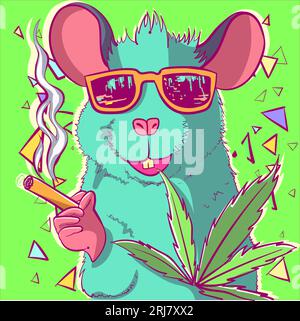Mouse smoking Stock Vector Images
