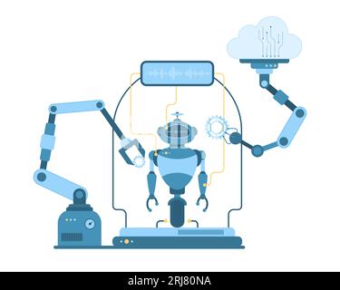 robot arms technology device smart Stock Vector Image & Art - Alamy