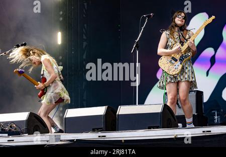 Wet Leg performing at ACL Music Fest Stock Photo