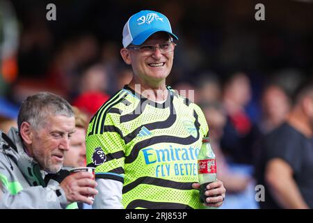 Arsenal fans begin to take their seat ahead of the Premier League match Crystal Palace vs Arsenal at Selhurst Park, London, United Kingdom, 21st August 2023 (Photo by Mark Cosgrove/News Images) in, on 8/21/2023. (Photo by Mark Cosgrove/News Images/Sipa USA) Credit: Sipa USA/Alamy Live News Stock Photo