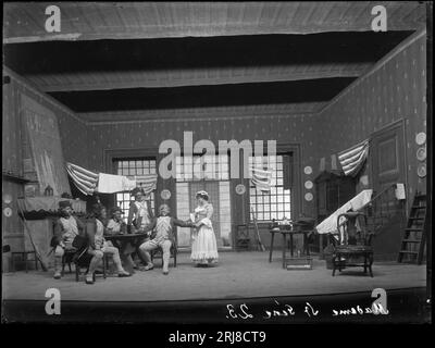 Madame Sans-Gêne, Dramatiska teatern 1902. Föreställningsbild 1902 by Axel Rydin Stock Photo