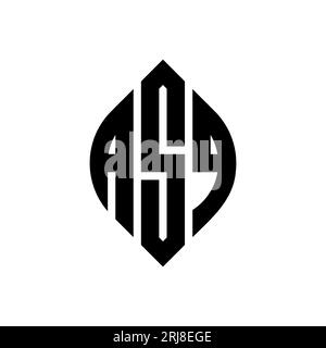 ASQ circle letter logo design with circle and ellipse shape. ASQ ...