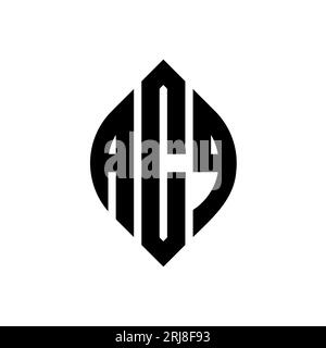 ACQ circle letter logo design with circle and ellipse shape. ACQ ...