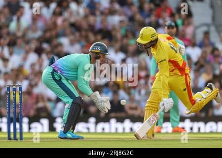 London, England. 21st August, 2023. Oval Invincibles' Sam Billings during the Hundred match between Oval Invincibles vs Test Rockets at the Oval. Credit: Ben Whitley/Alamy Live News Stock Photo