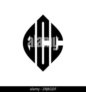 BCC circle letter logo design with circle and ellipse shape. BCC ellipse letters with typographic style. The three initials form a circle logo. BCC Ci Stock Vector