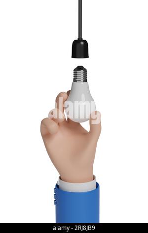 Led light bulb. 3d illustration isolated on white background Stock ...