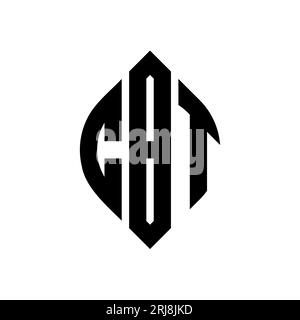 CBT circle letter logo design with circle and ellipse shape. CBT ...