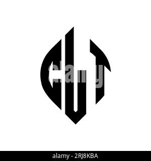 CLT circle letter logo design with circle and ellipse shape. CLT ...