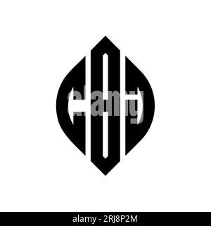 CBJ circle letter logo design with circle and ellipse shape. CBJ ...