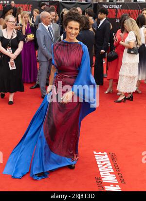 London, UK. 22 June, 2023. Indira Varma attends the Mission: Impossible - Dead Reckoning Part One UK Premiere Arrivals at Odeon Luxe Leicester Square in London.  Credit: S.A.M./Alamy Live News Stock Photo