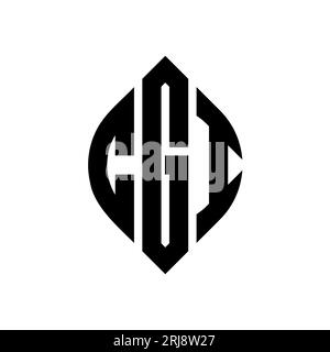 CGI circle letter logo design with circle and ellipse shape. CGI ellipse letters with typographic style. The three initials form a circle logo. CGI Ci Stock Vector