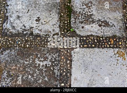 Rustic concrete texture background, sidewalk detail Stock Photo