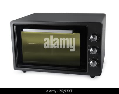 One electric oven isolated on white. Cooking appliance Stock Photo