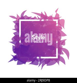 Abstract graphic element with pieces looking like petals Stock Vector