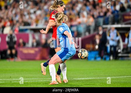 Sydney, NSW, Australia, Handball from Keira Walsh (4 England) FIFA Women's World Cup 2023 Final Spain v England at Stadium Australia (Accor Stadium) 20 August 2023, Sydney, Australia. (Keith McInnes/SPP) Credit: SPP Sport Press Photo. /Alamy Live News Stock Photo