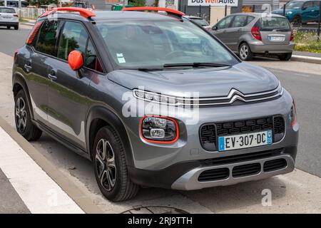 Bordeaux , France - 07 01 2023 : citroen c3 aircross french small suv car park in french street Stock Photo
