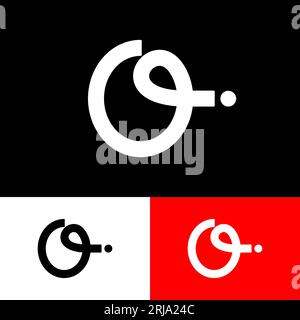 letter O and I logos, Minimalist, elegant and trendy . suitable for use as company identities, clothing, industrial logos and others Stock Vector